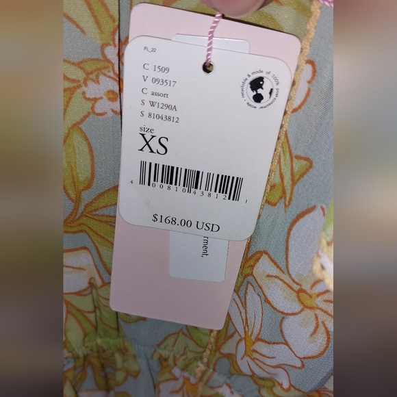 Free People x Rachel Parcell Chiffon Floral Dress - Picture 8 of 12